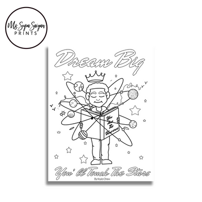 Unleash creativity and inspiration with our delightful free coloring page titled "Dream Big." This charming coloring page invites individuals of all ages to bring their imagination to life as they add vibrant hues to an uplifting design. The "Dream Big" theme encourages a positive mindset, inspiring both children and adults to envision limitless possibilities and pursue their aspirations.