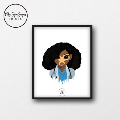 Ignite inspiration in young hearts with our empowering Doctor Printable Art. This thoughtfully crafted illustration celebrates diversity and reinforces the powerful message that every child can aspire to be anything they dream of, regardless of appearance. The representation of a doctor with Vitiligo aims to instill a sense of confidence and inclusivity, encouraging children to embrace their uniqueness.